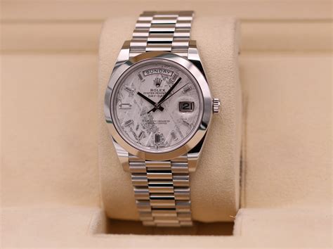 rolex day-date 228206|rolex meteorite dial datejust.